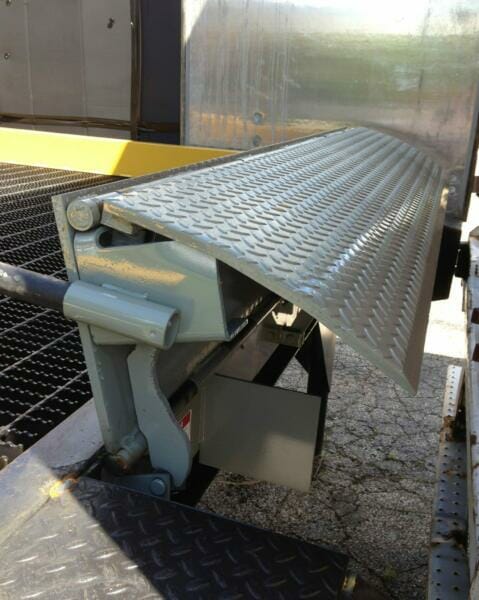 manual edge of dock leveler