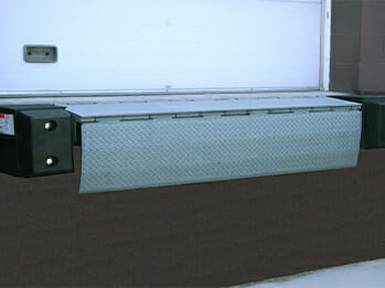 Edge of dock levelers also called EOD and dock levelers linking to a yard ramp